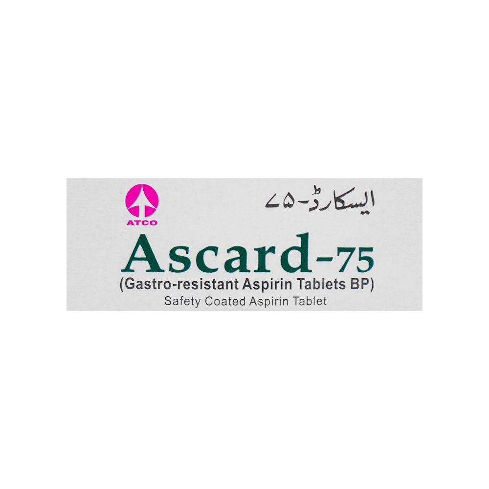 ATCO Laboratories Ascard Tablet, 75mg, 1-Strip product image 5 - Mamasjan
