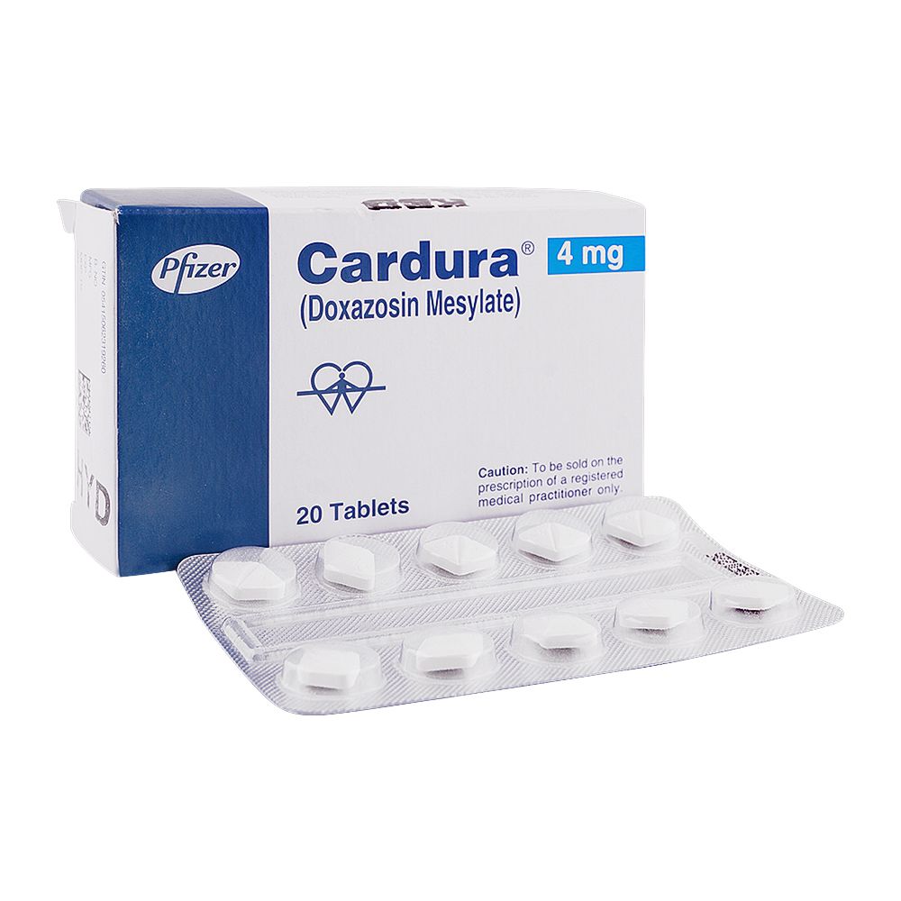 Pfizer Cardura Tablet, 4mg, 20-Pack product image - Mamasjan