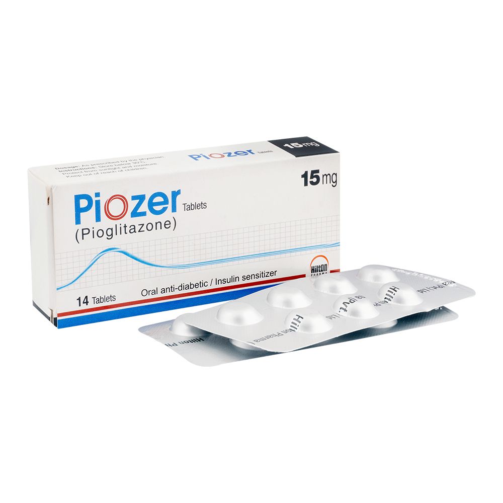 Hilton Pharma Piozer Tablet, 15mg, 14-Pack product image - Mamasjan