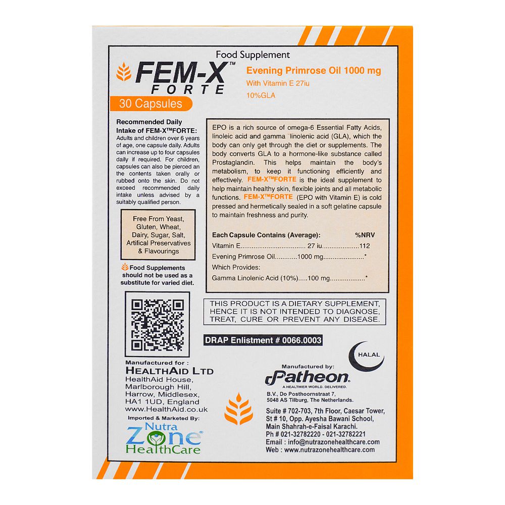 Nutra Zone Healthcare Fem-X Forte Cap. 30-Pack product image 2 - Mamasjan