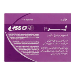 Shaigan Pharmaceuticals Esso Capsules, 20mg, 14-Pack product image 2 - Mamasjan