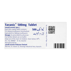 Tavanic Tablet, 500mg, 10-Pack product image 2 - Mamasjan