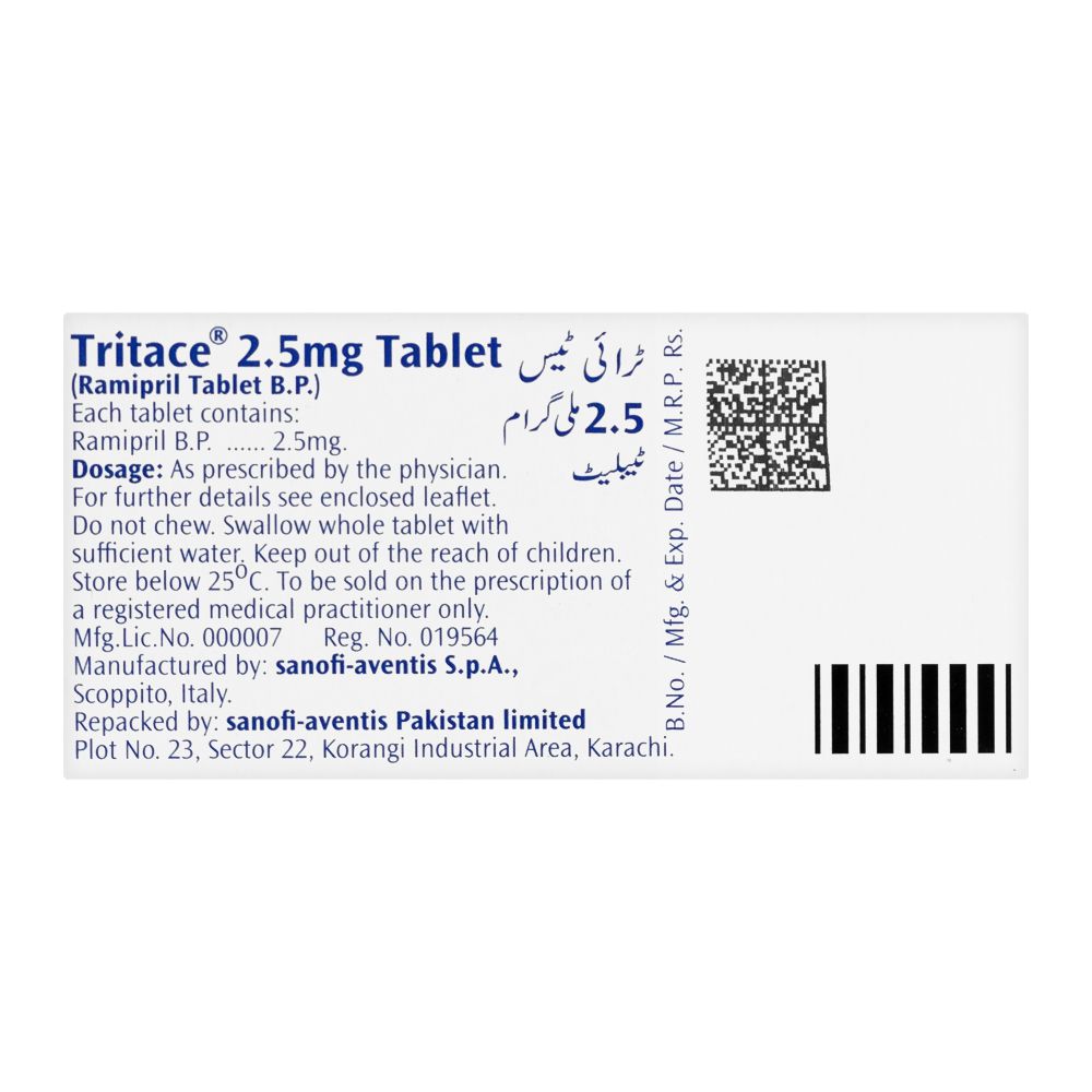 Tritace Tablet, 2.5mg, 28-Pack product image 2 - Mamasjan