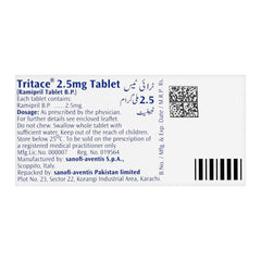 Tritace Tablet, 2.5mg, 28-Pack product image 2 - Mamasjan