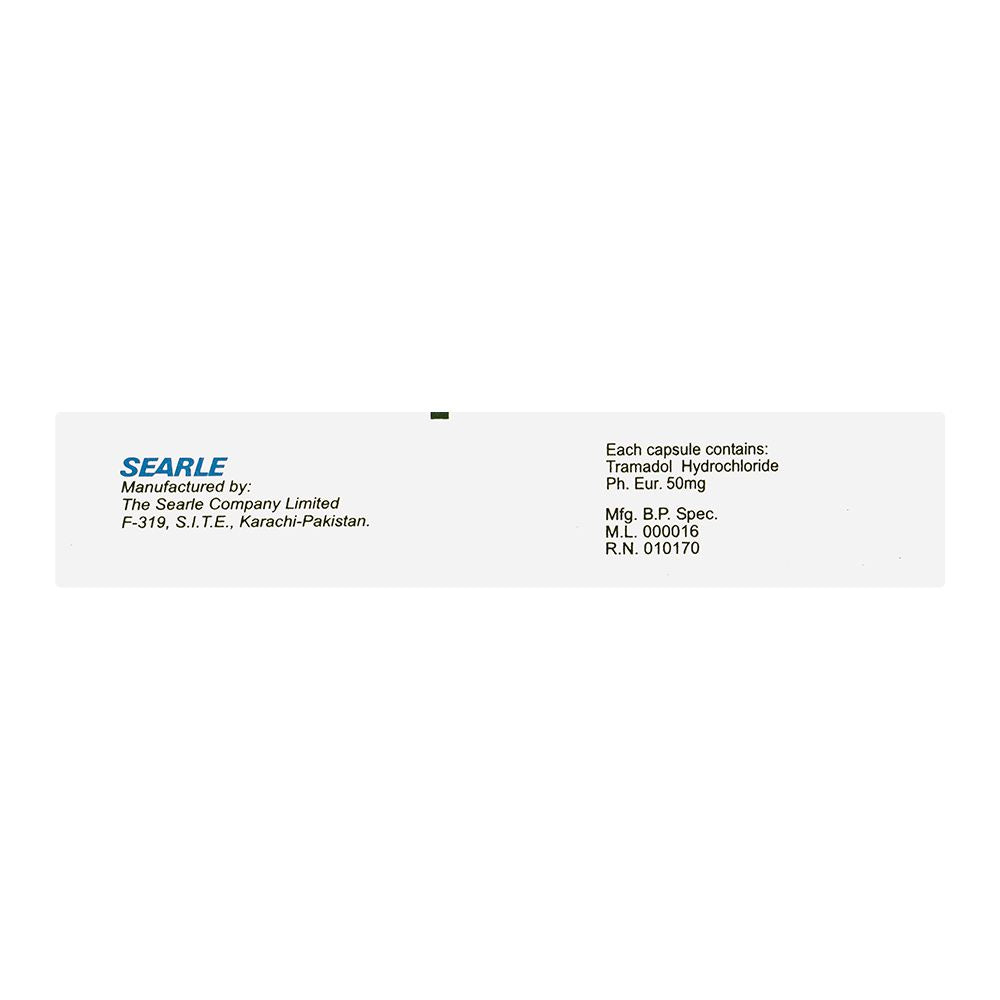 Searle Tramal Capsule, 50mg, 10-Pack product image 3 - Mamasjan