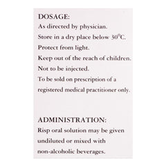 Adamjee Pharmaceuticals Risp Oral Solution, 30ml product image 3 - Mamasjan