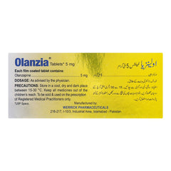 Werrick Pharmaceuticals Olanzia Tablet, 5mg, 10-Pack product image 2 - Mamasjan