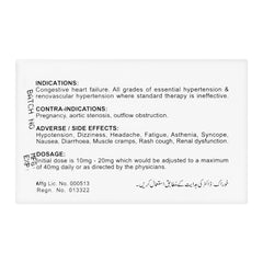 Zafa Pharmaceuticals Cardace Tablet, 5mg, 20-Pack product image 2 - Mamasjan