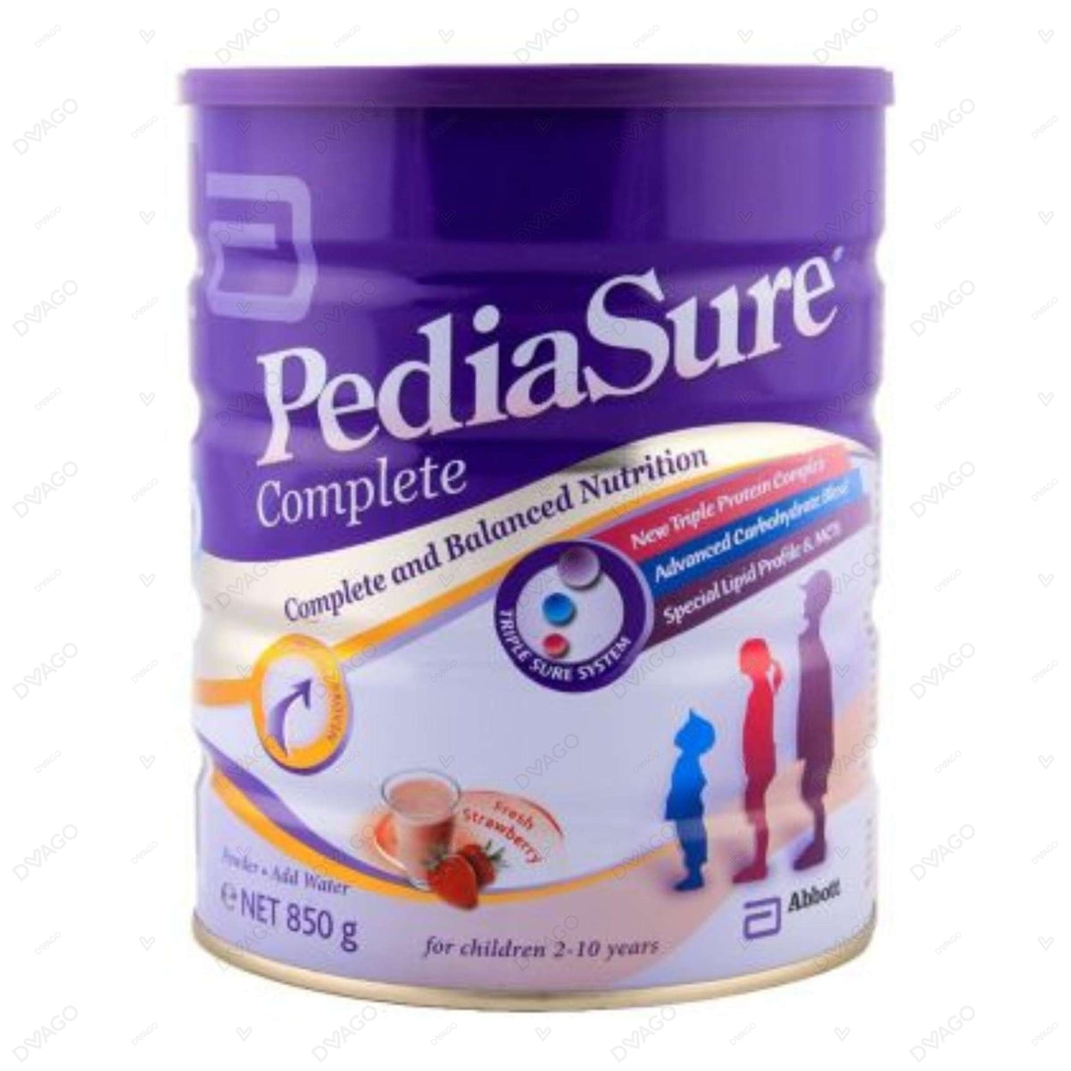 Pediasure Triplesure Strawberry Milk Powder 850g