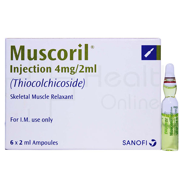 Muscoril IM Injection 4mg/2ml  (1 Box = 6 Injections)