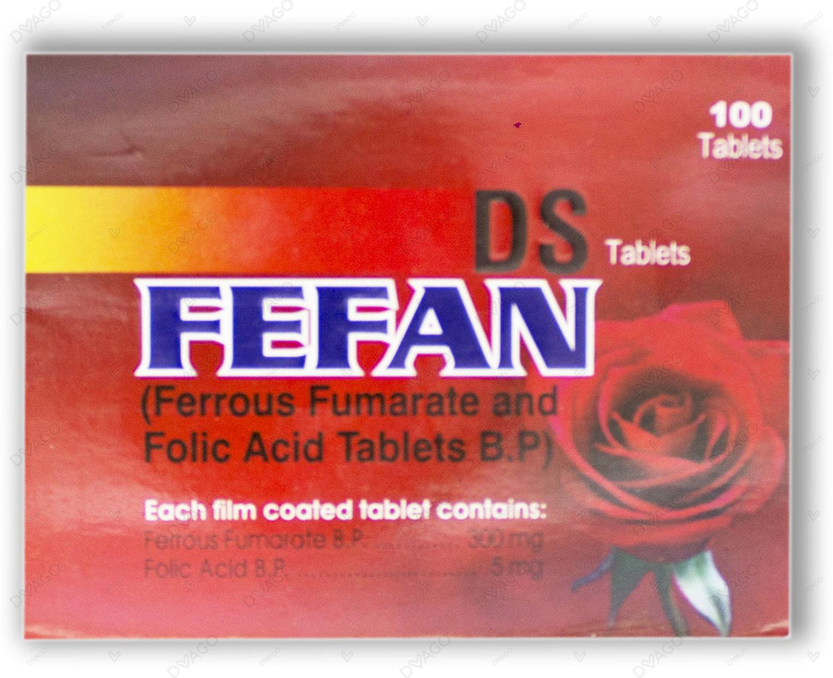 Fefan Ds Tablets 300mg+5mg (1 Strip = 10 Tablets)