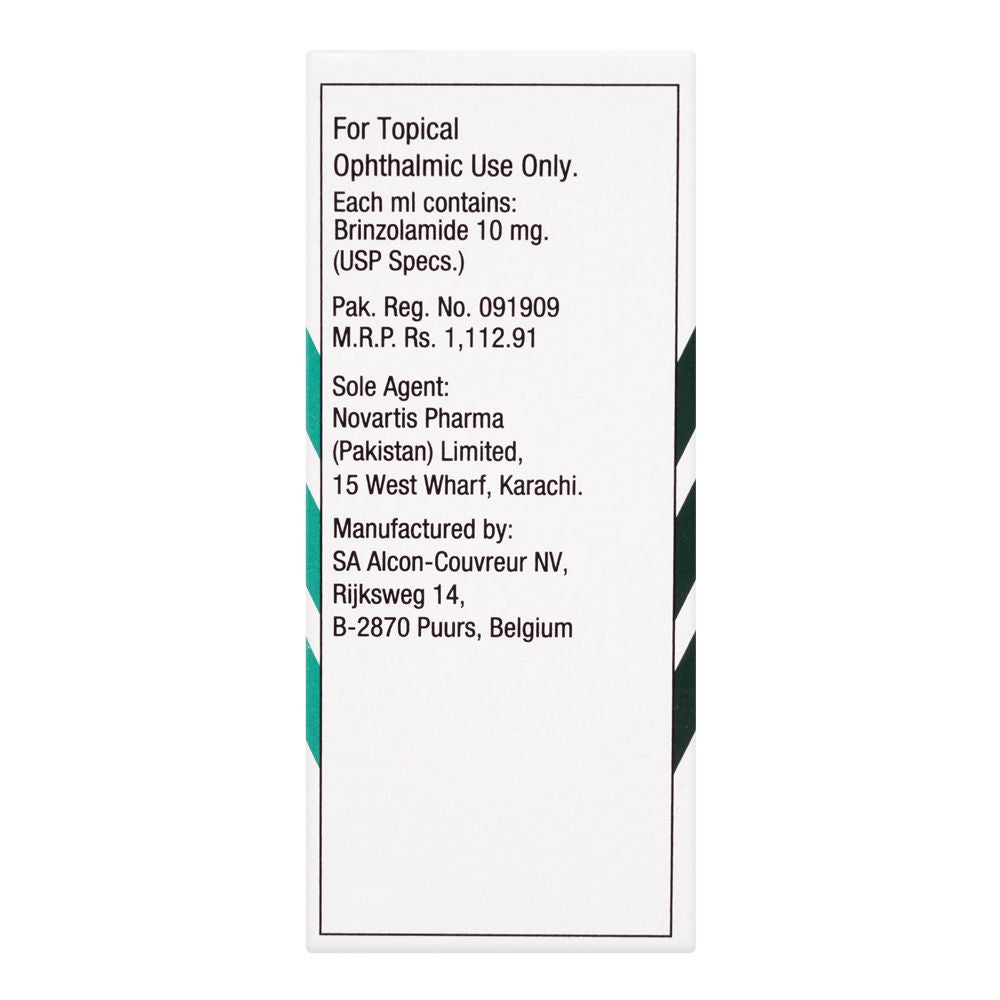 Novartis Pharmaceuticals Azopt Ophthalmic Solution Eye Drops, 5ml product image 2 - Mamasjan