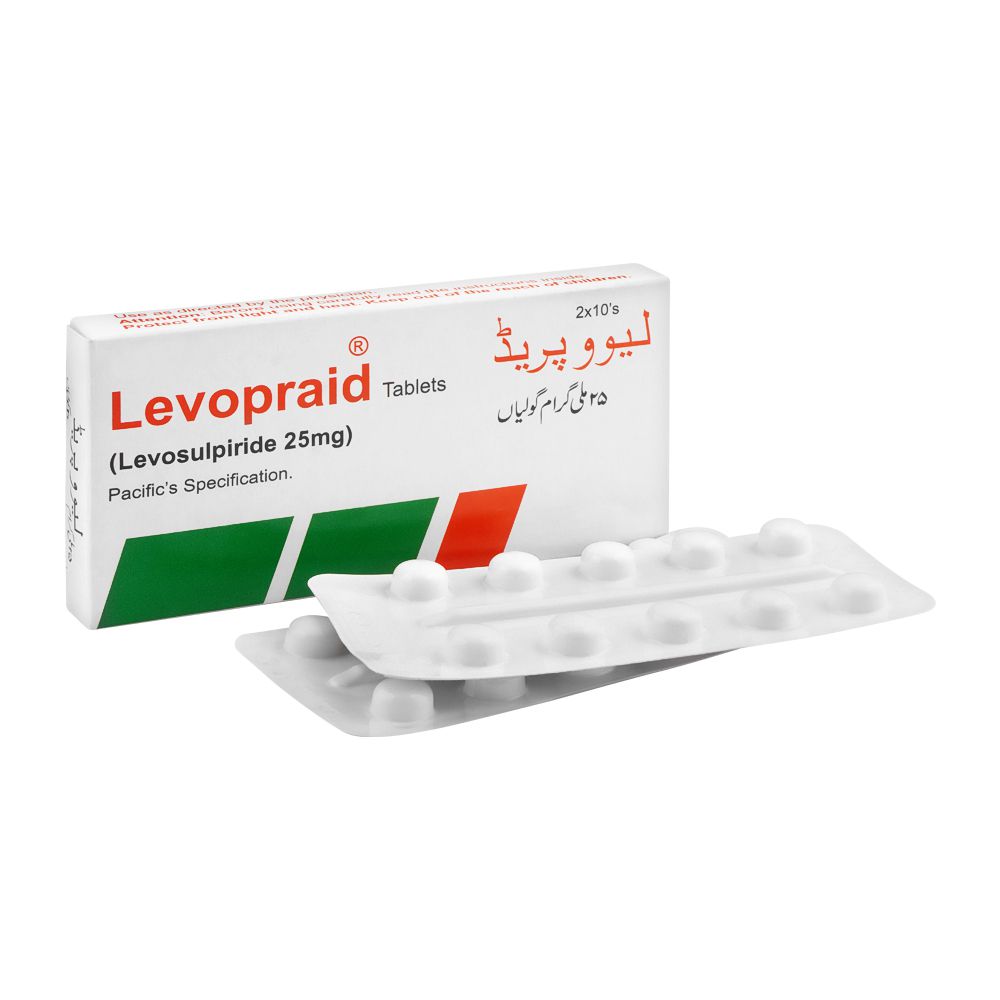 Pacific Pharmaceuticals Levopraid Tablet, 25mg, 20-Pack product image - Mamasjan