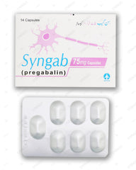 Syngab Capsules 75mg (1 Box = 2 Strips) (1 Strip = 7 Capsules)