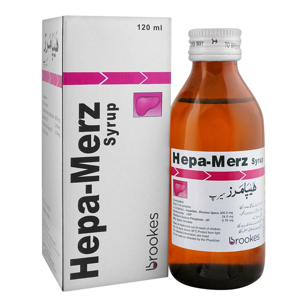 Brookes Pharma Hepa-Merz Syrup, 120ml product image - Mamasjan