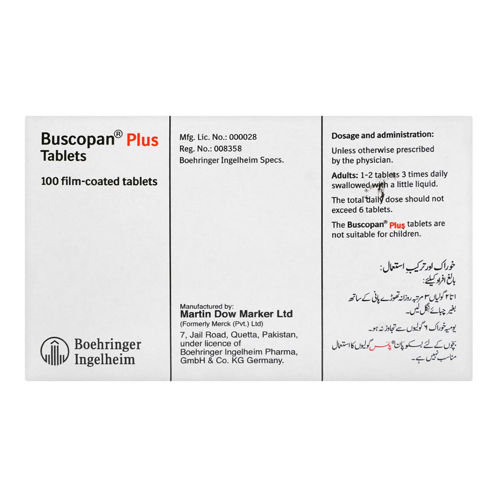 Martin Dow Buscopan Plus Tablet, 1-Strip product image 4 - Mamasjan