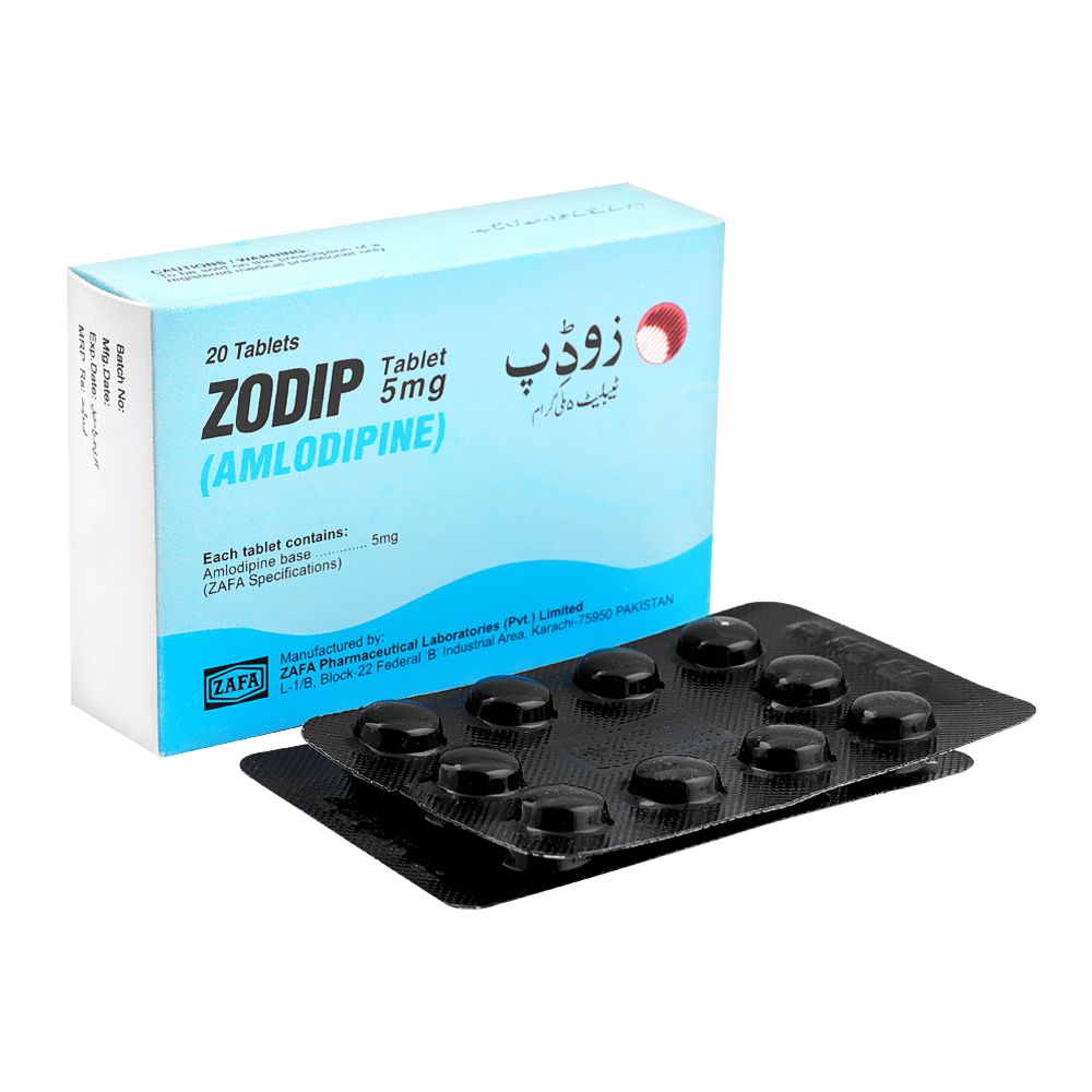 Zafa Pharmaceuticals Zodip Tablet, 5mg, 20-Pack product image - Mamasjan