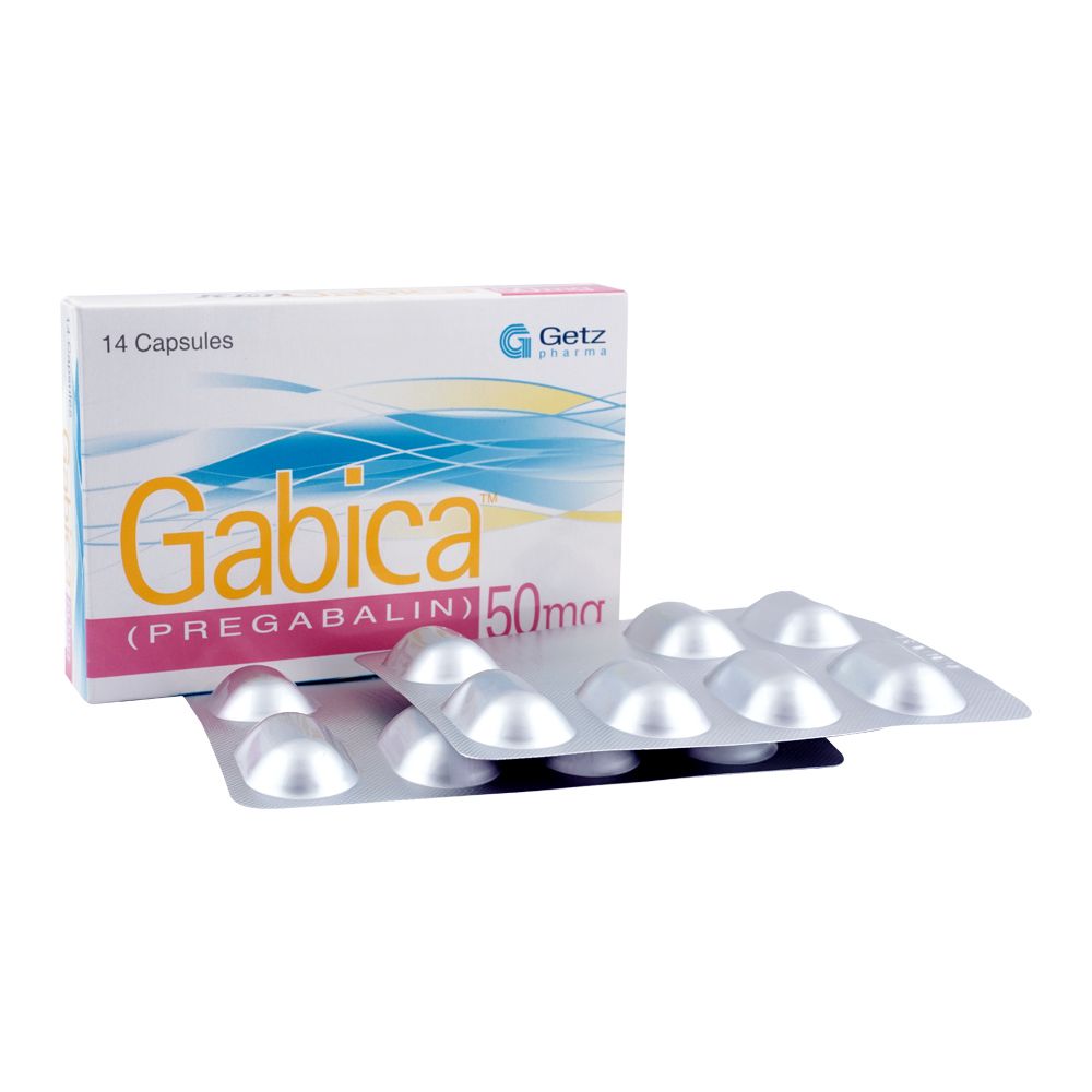 Getz Pharma Gabica Capsule, 50mg, 14-Pack product image 2 - Mamasjan