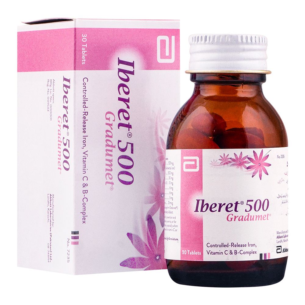 Abbott Iberet-500 Gradumet Tablet, 30-Pack product image - Mamasjan