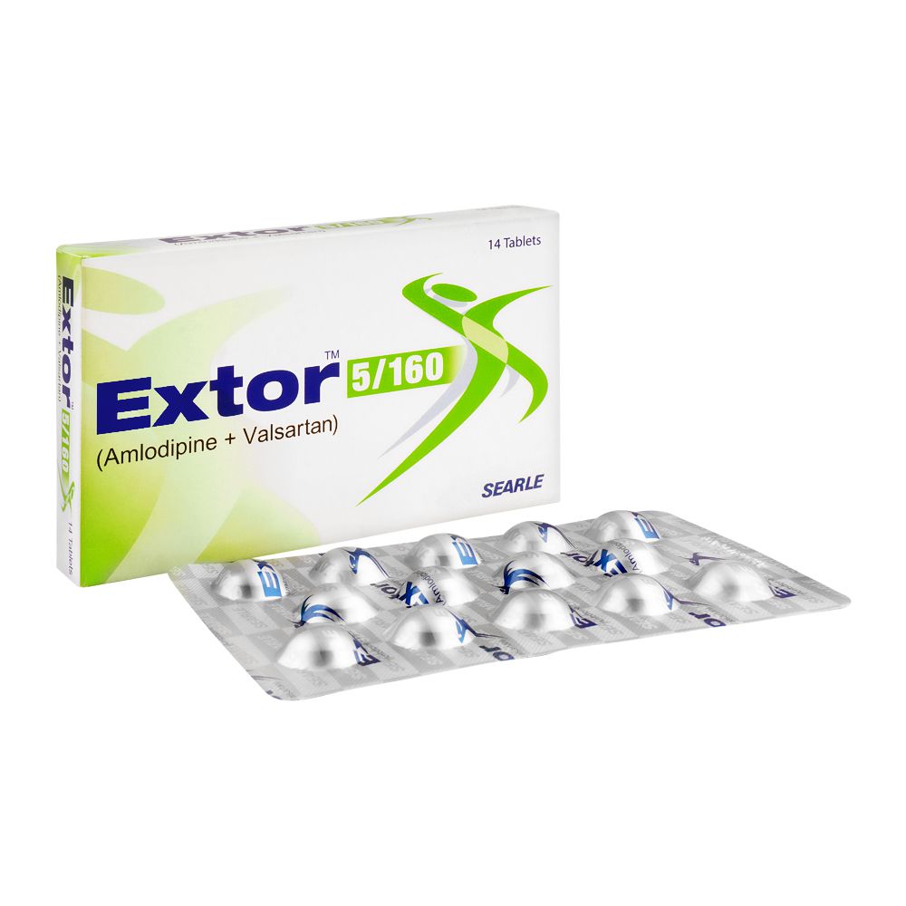 Searle Extor Tablet, 5/160mg, 14-Pack product image - Mamasjan