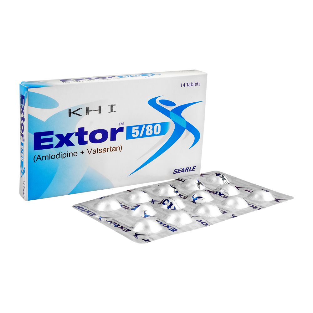 Searle Extor Tablet, 5/80mg, 14-Pack product image - Mamasjan