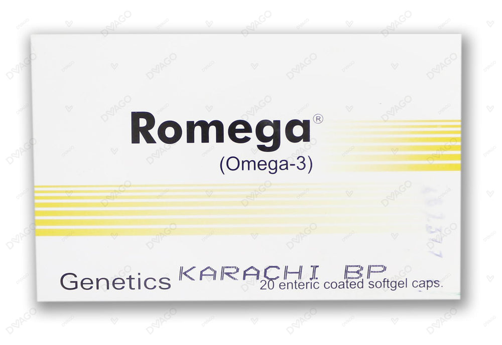 Romega Capsules 1000mg  (1 Strip = 10 Capsules)