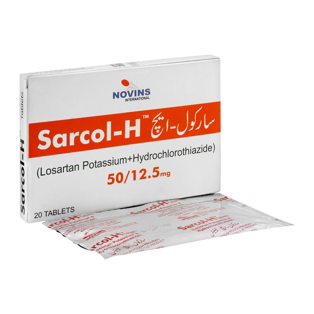 Novins International Sarcol-H Tablet, 50/12.5mg, 20-Pack product image - Mamasjan
