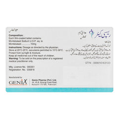 Genix Pharma Respicare Tablet, 10mg, 14-Pack product image 2 - Mamasjan