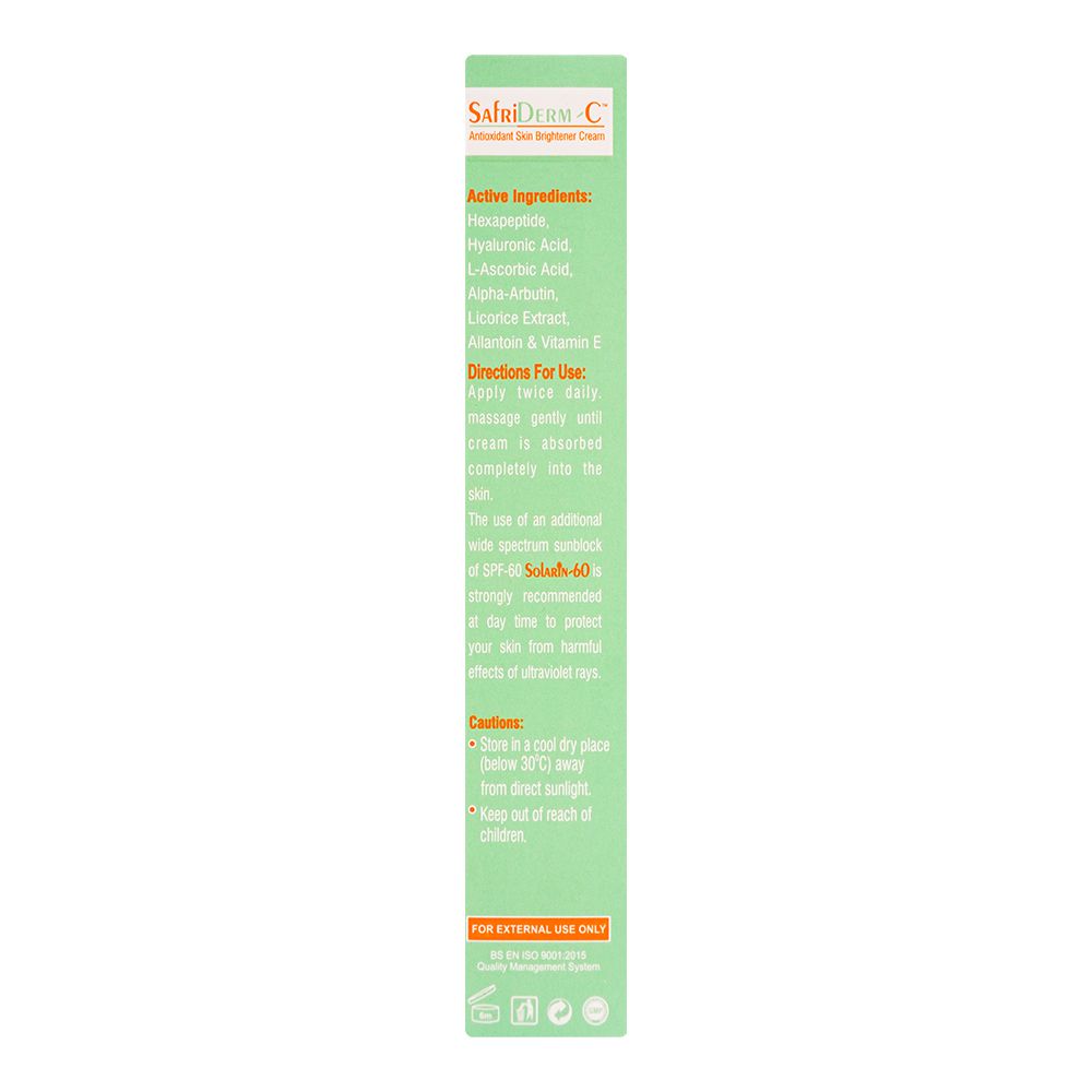 Safrin Skin Care Safriderm C Cream, 30g product image 4 - Mamasjan