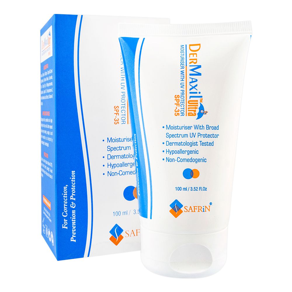 Safrin Skin Care Dermaxil Ultra Moisturiser With UV Protector, SPF-35, 100ml product image - Mamasjan