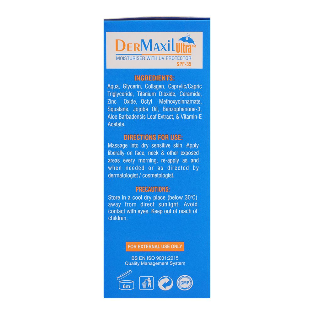 Safrin Skin Care Dermaxil Ultra Moisturiser With UV Protector, SPF-35, 100ml product image 4 - Mamasjan