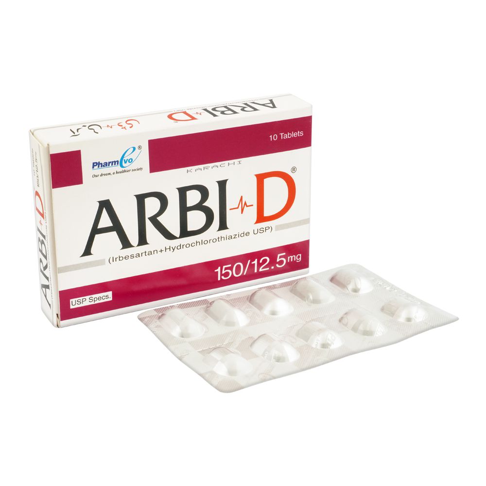 PharmEvo Arbi-D Tablet, 150/12.5mg, 10-Pack product image - Mamasjan