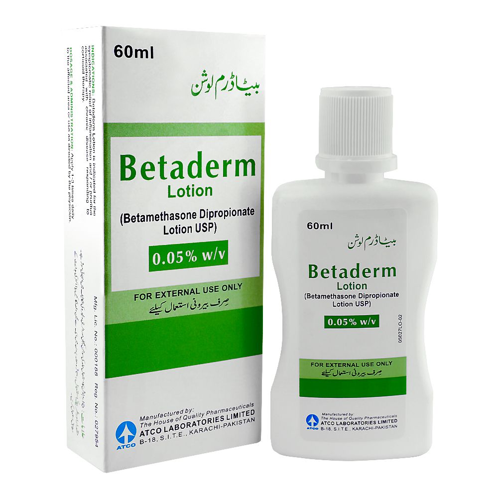ATCO Laboratories Betaderm Lotion, 60ml product image - Mamasjan