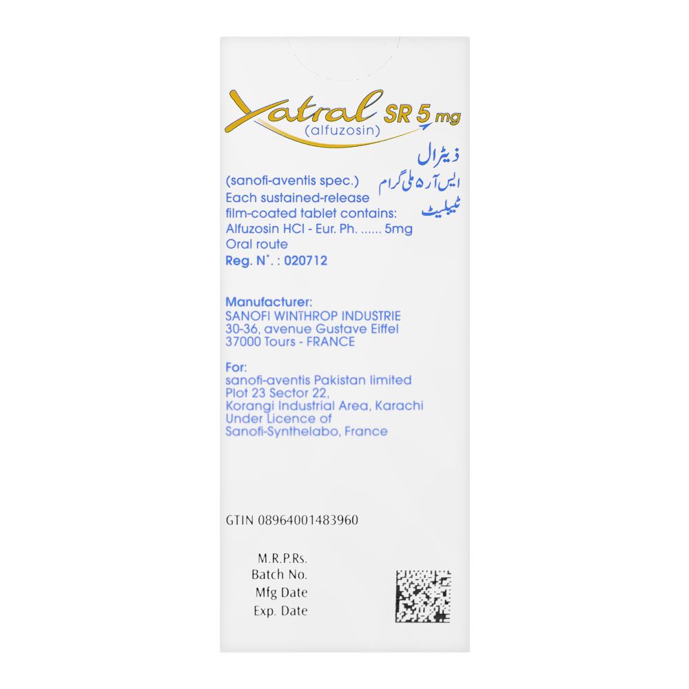 Xatral SR Tablet, 5mg, 28-Pack product image 2 - Mamasjan