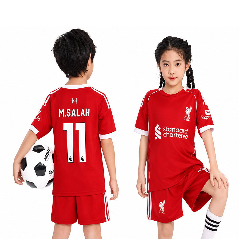 M.SALAH 2PC FOOT-BALL JERSEY RED IRS-26 2-3 YEAR 011 13-14 YEAR - MamasJan KidsWear
