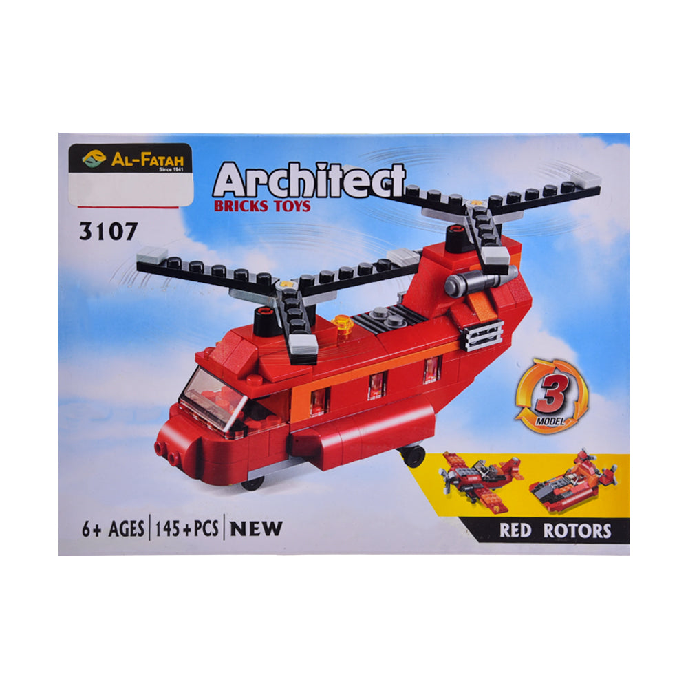 3107 JISI HELICOPTER BLOCKS Default Title - MamasJan Toys