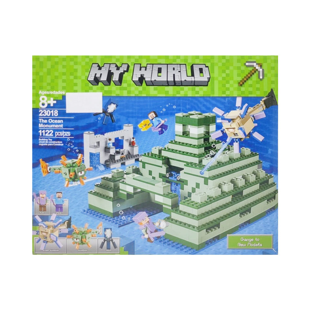 23018 LPN MINECRAFT OCEAN BLOCKS 1122PCS Default Title - MamasJan Toys