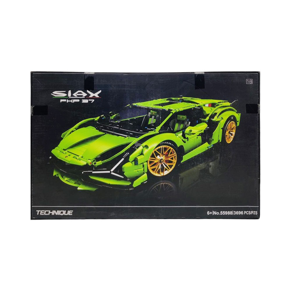 40001 LPN GREEN LAMBORGHINI BLOCKS Default Title - MamasJan Toys