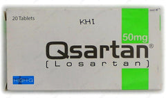 Qsartan Tablets 50mg (1 Strip = 10 Tablets)