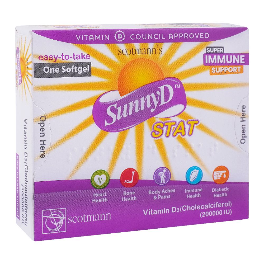 Scotmann Pharmaceuticals Sunny-D 200000 IU Stat Capsule product image - Mamasjan