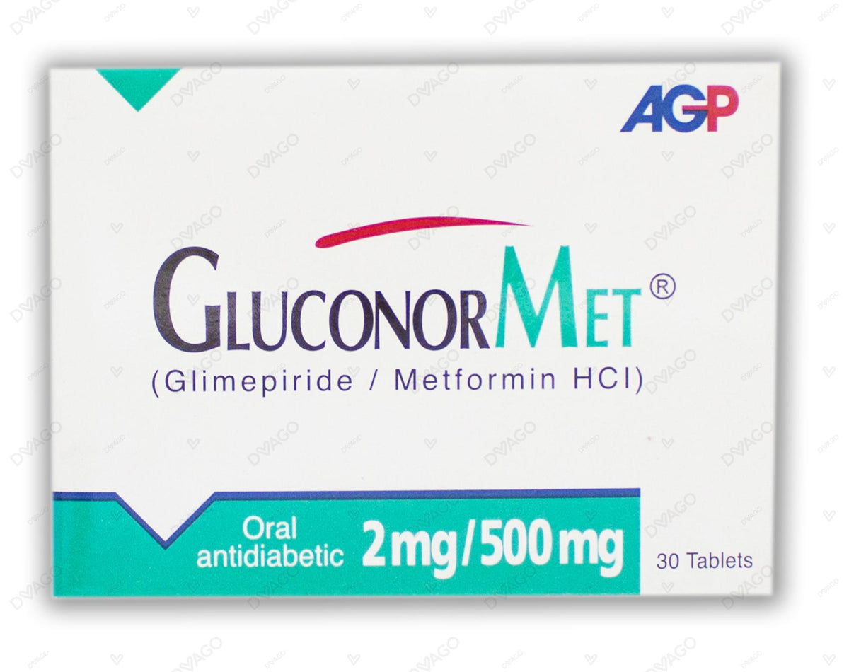 Gluconormet Tablets 2mg/500mg (1 Strip = 10 Tablets)