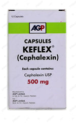 Keflex Capsules 500mg (1 Box = 1 Strip)(1 Strip = 12 Capsules)