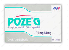Poze g Tablets 30mg/4mg (1 Strip = 7 Tablets)