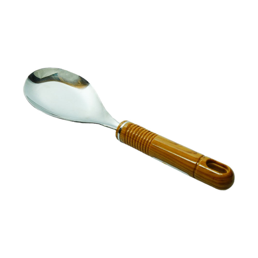 SPOON RICE WOODEN HANDLE CC034WP011 Default Title - MamasJan Crockery