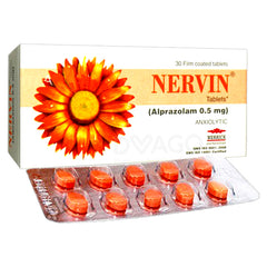 Nervin Tablets 0.5mg (1 Strip = 10 Tablets)