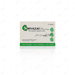 Simvazaf Tablets 20mg (1 Box = 1 Strip)(1 Strip = 10 Tablets)