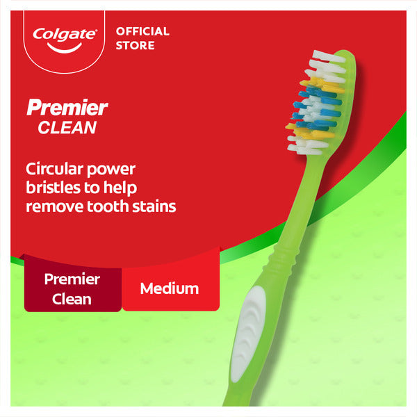 Colgate Premier Clean Toothbrush - Medium