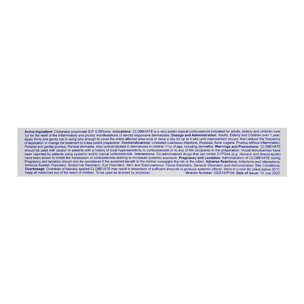 GSK Clobevate Ointment, 20g product image 2 - Mamasjan