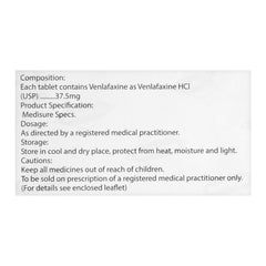Medisure Laboratories Venice Tablet, 37.5mg, 20-Pack product image 3 - Mamasjan