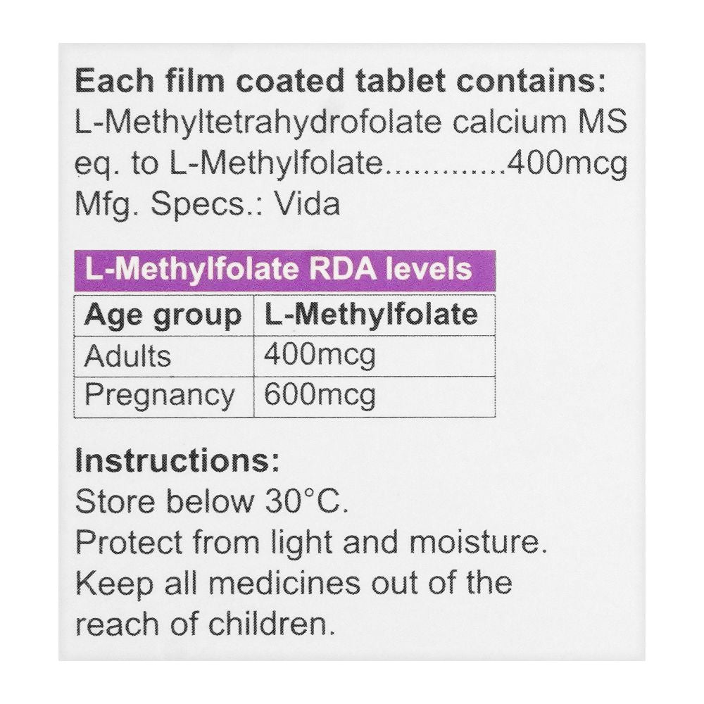 High-Q Pharmaceuticals Maxfol Tablet, 400mg, 30-Pack product image 3 - Mamasjan